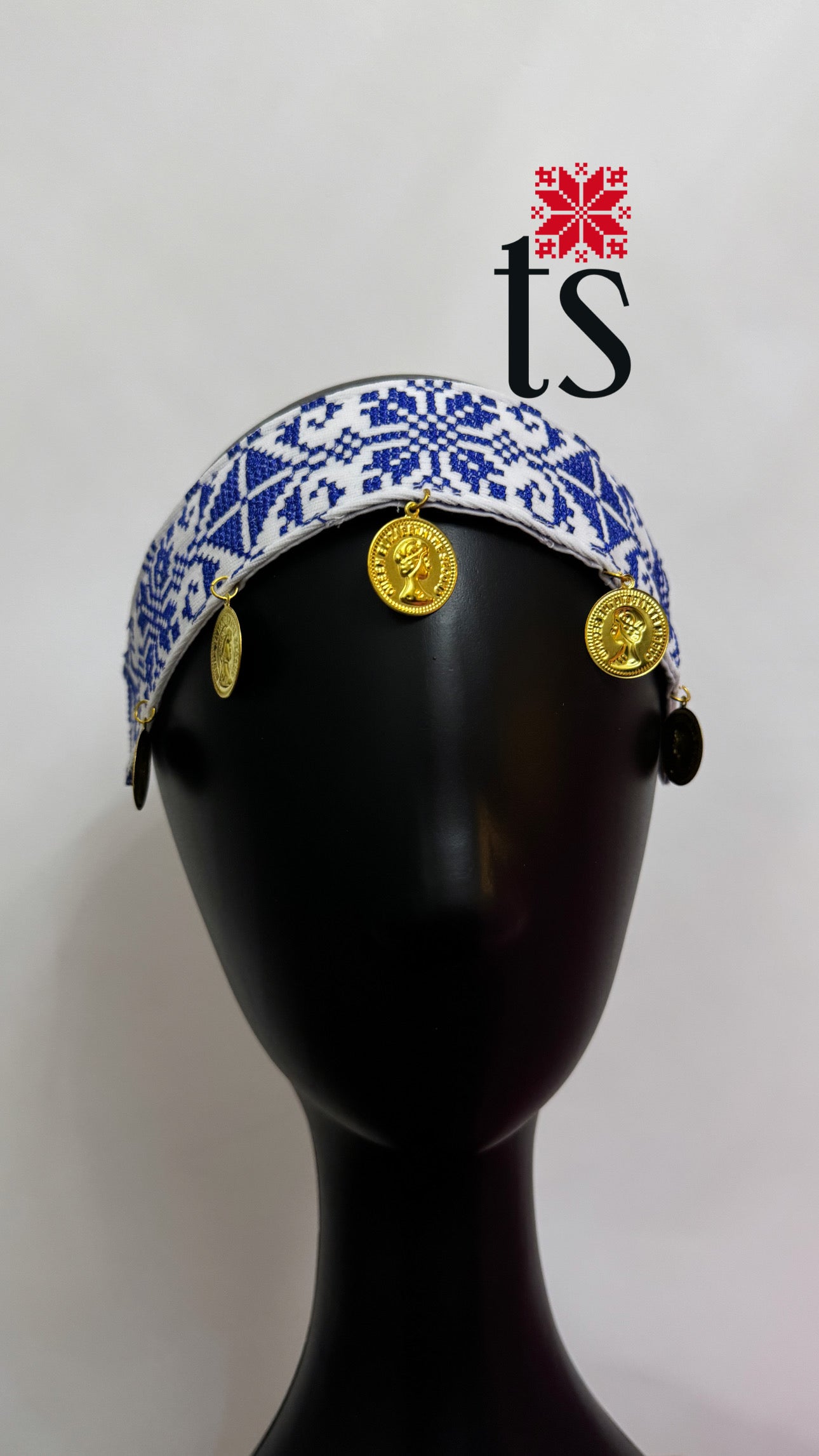 Blue Tatreez Headband
