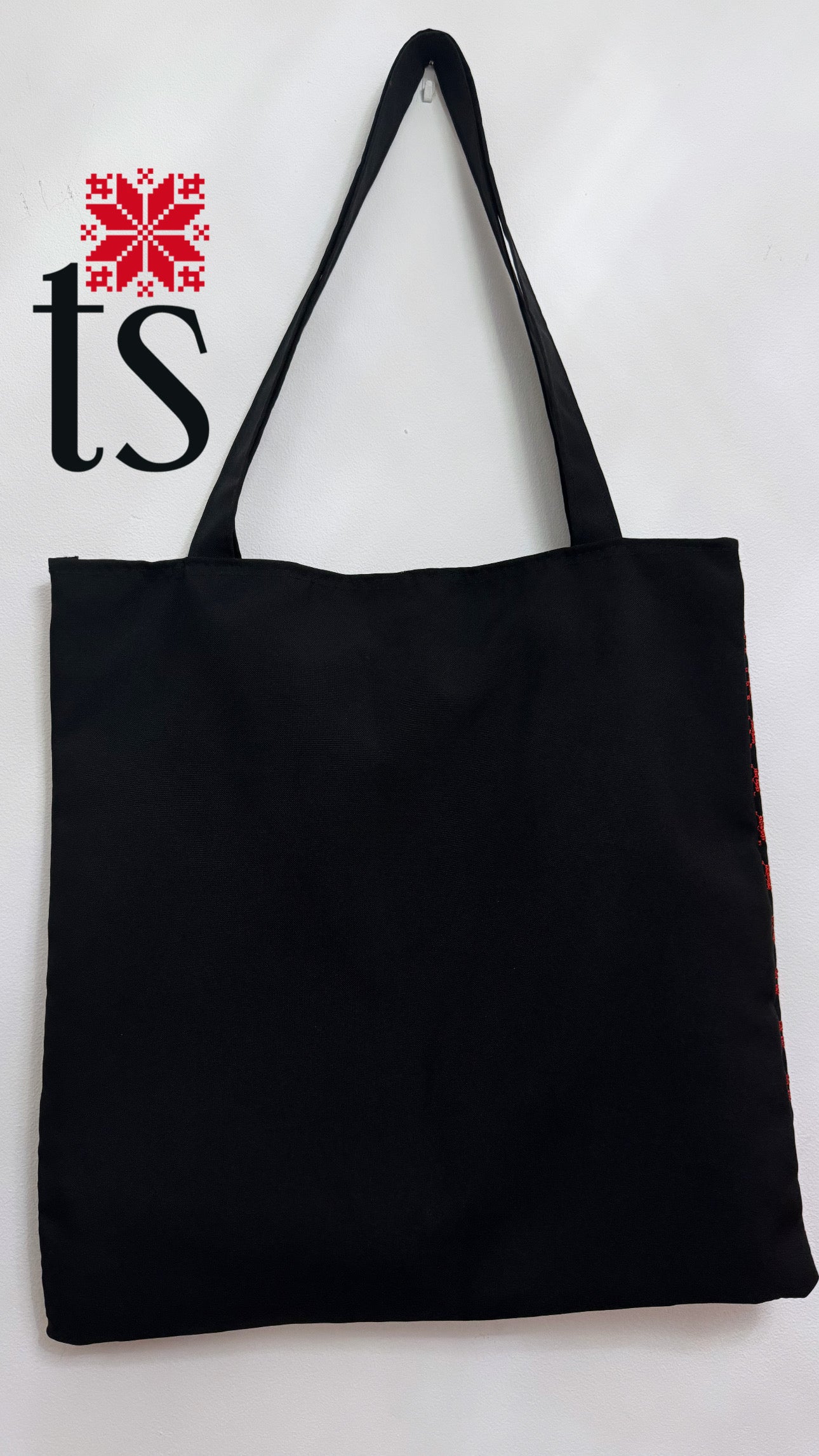 Black Tatreez Tote Bag