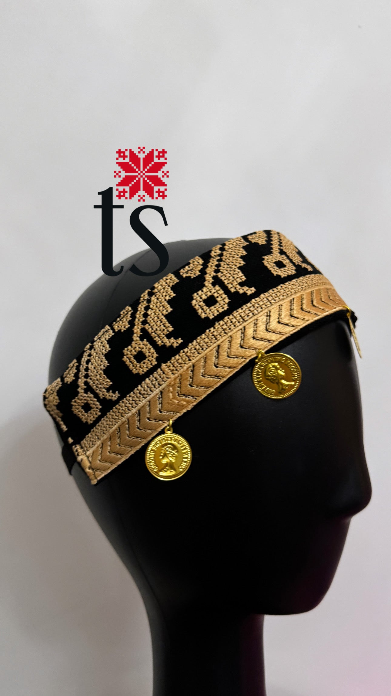 Gold Tatreez Headband
