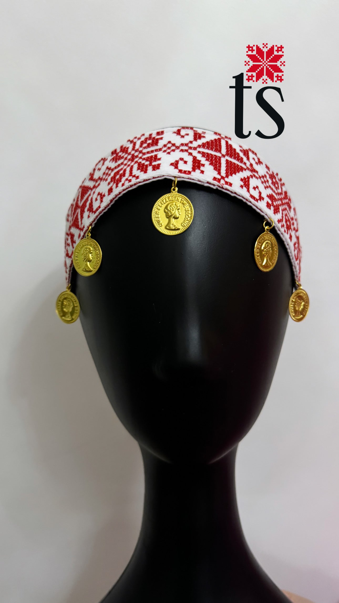 White Tatreez Headband