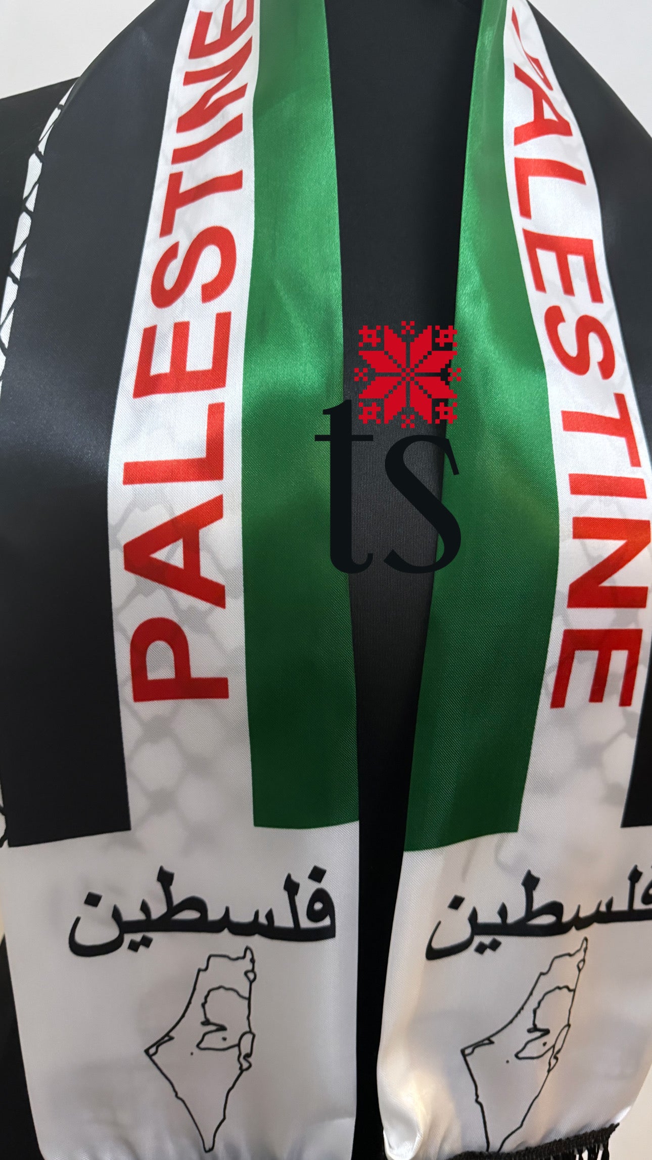 Palestine Flag Solidarity Scarf