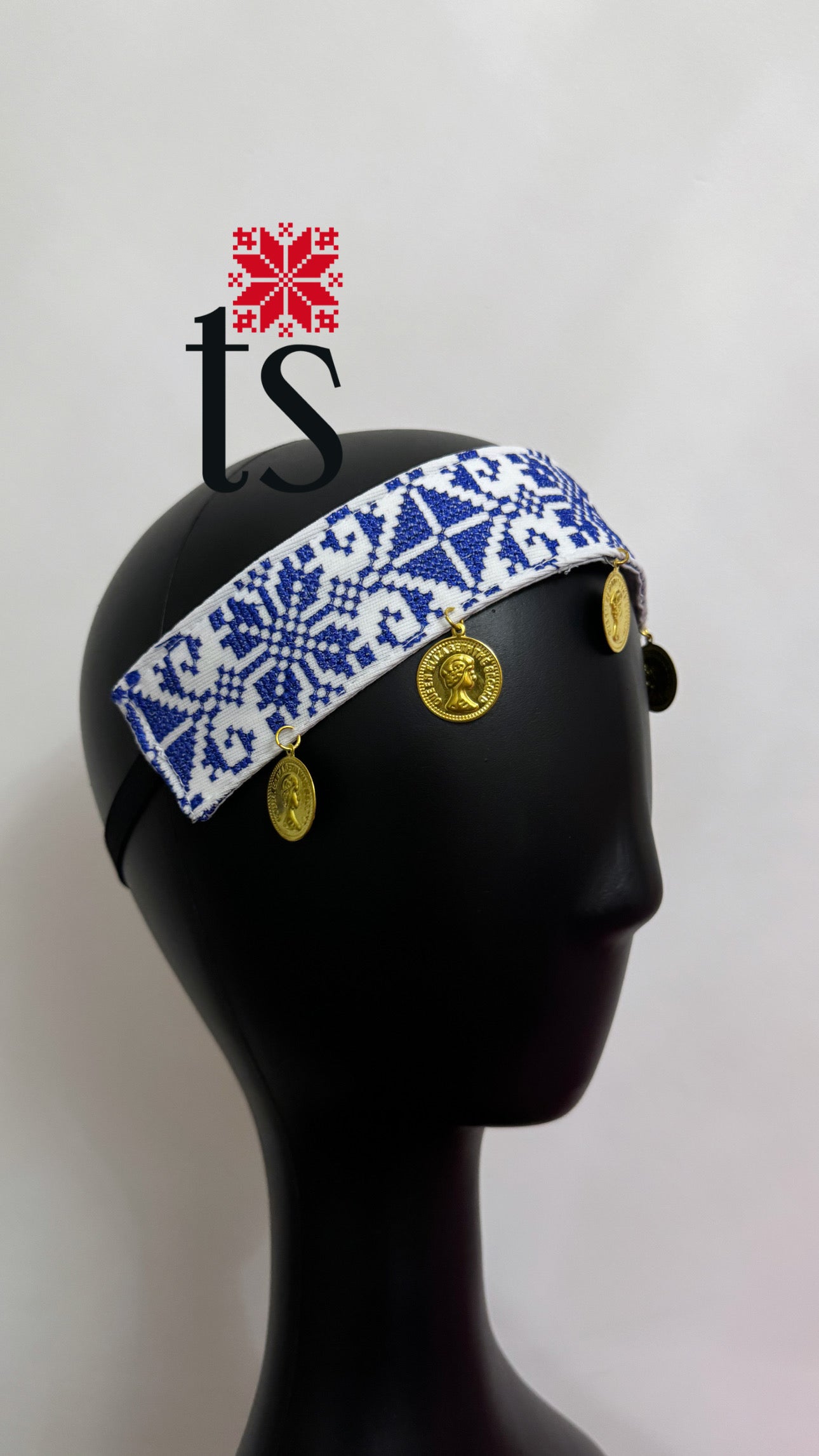Blue Tatreez Headband
