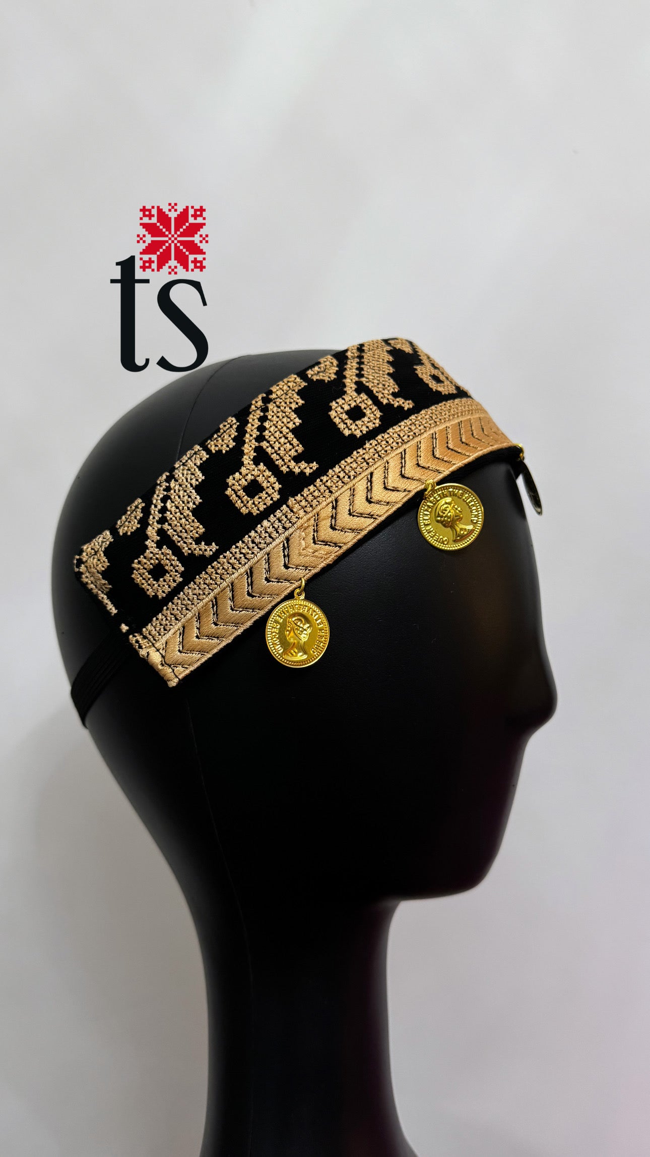 Gold Tatreez Headband