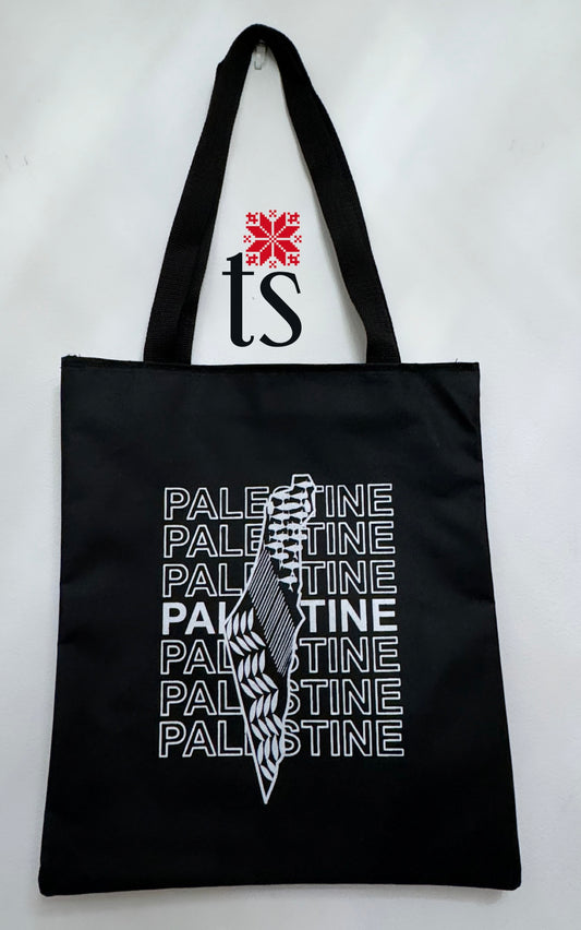 Palestine Map Tote Bag
