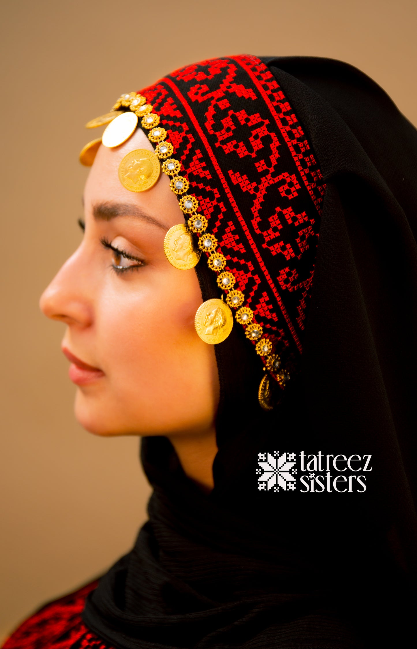 Black Tatreez Veil