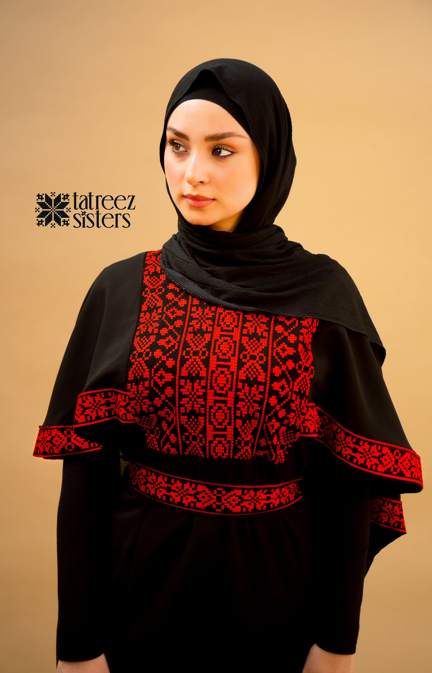 Black Butterfly Cape Dress