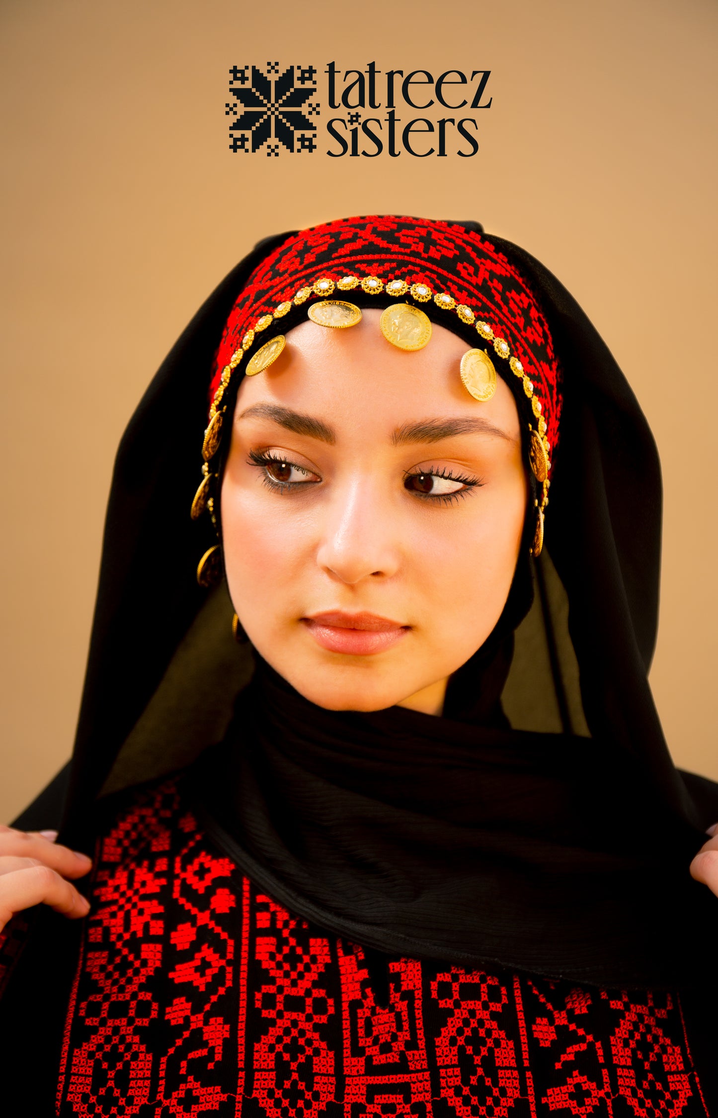 Black Tatreez Veil
