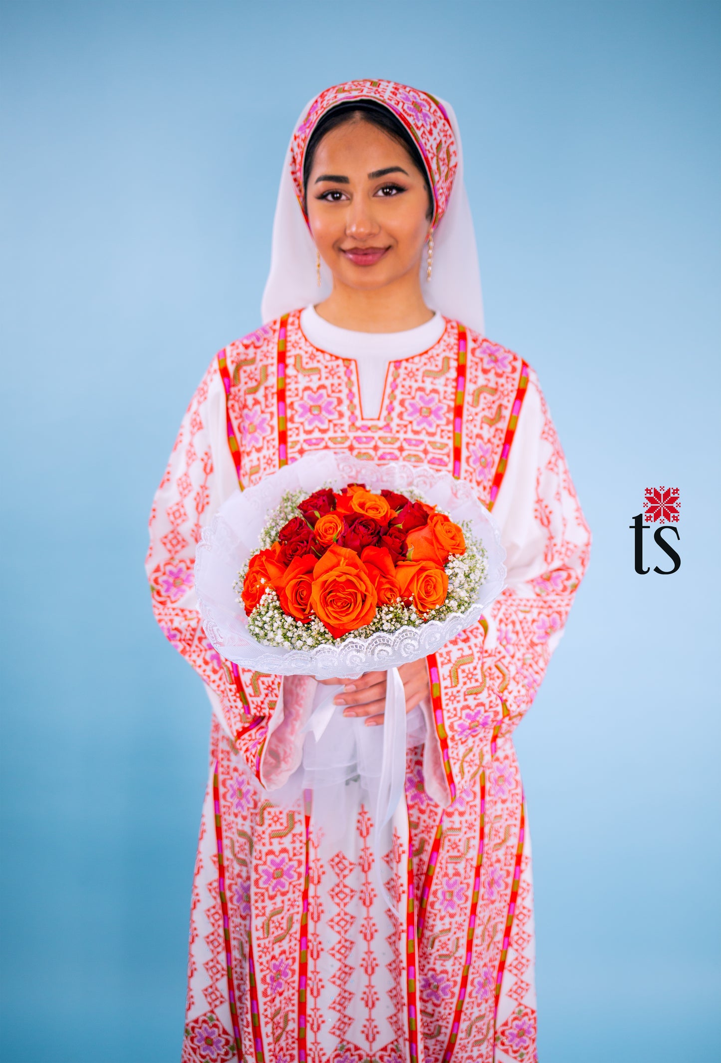 Princess Thobe with Matching Veil