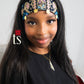 Navy Gold Tatreez Headband