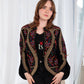Floral Gold Tatreez Blazer