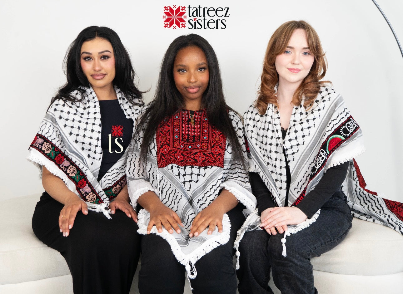Tatreez Keffiyeh Poncho