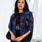Floral Blue Tatreez Blazer