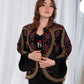 Floral Gold Tatreez Blazer