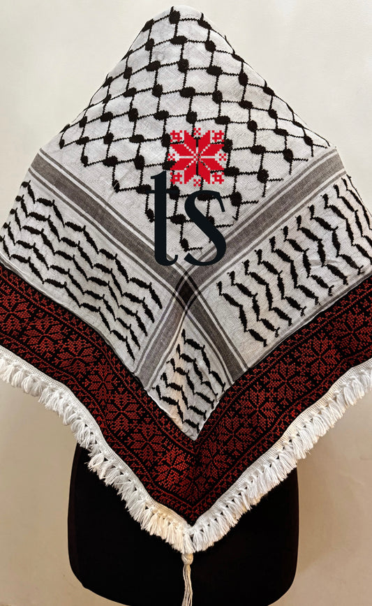 Tatreez Keffiyeh Scarf