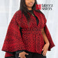 Royal Red Tatreez Cape