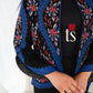 Floral Blue Tatreez Blazer