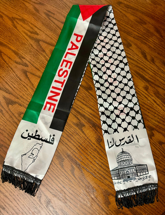 Palestine Flag Solidarity Scarf