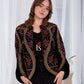 Floral Gold Tatreez Blazer