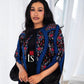 Floral Blue Tatreez Blazer