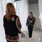 Floral Gold Tatreez Blazer