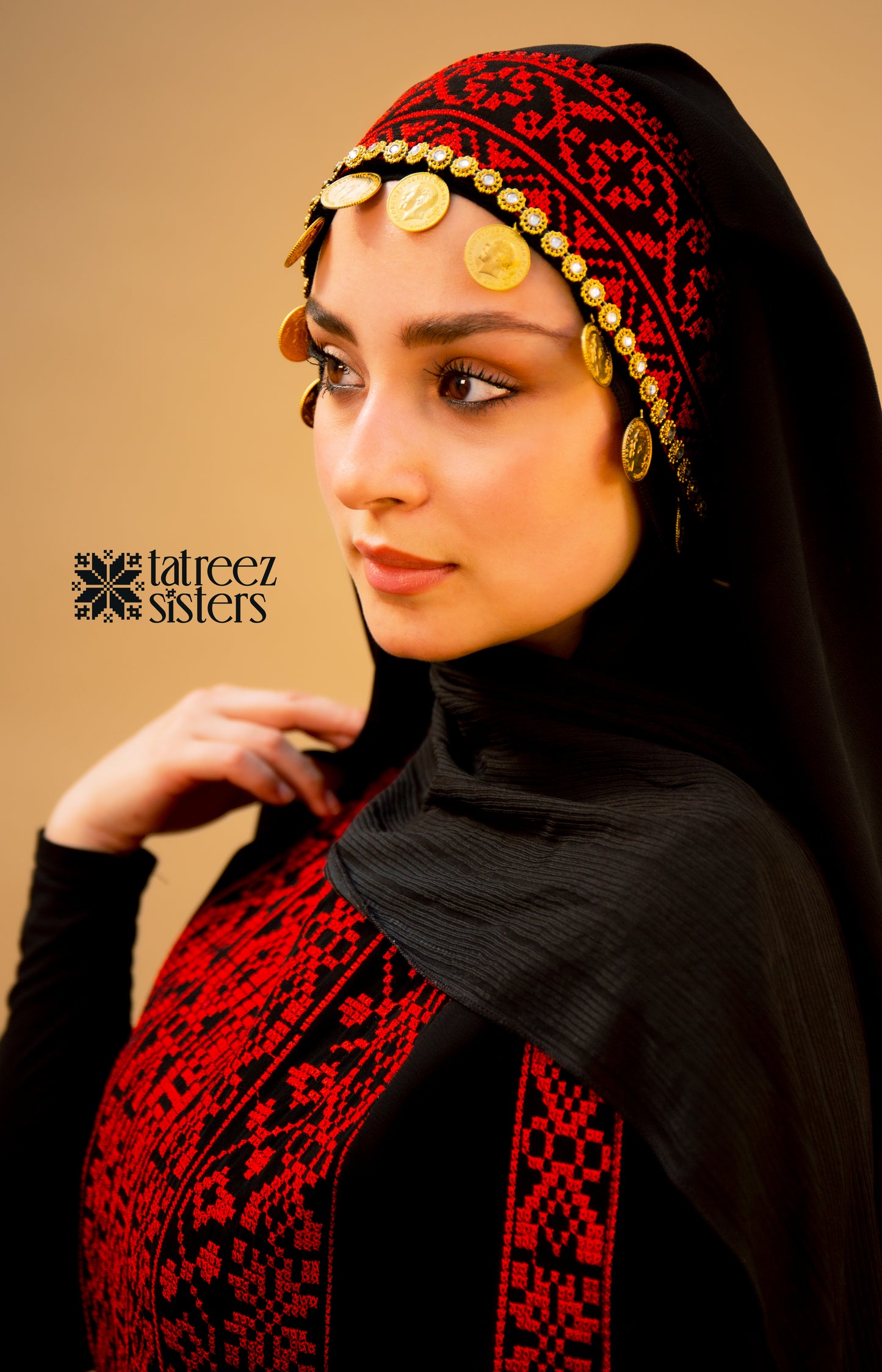 Black Tatreez Veil