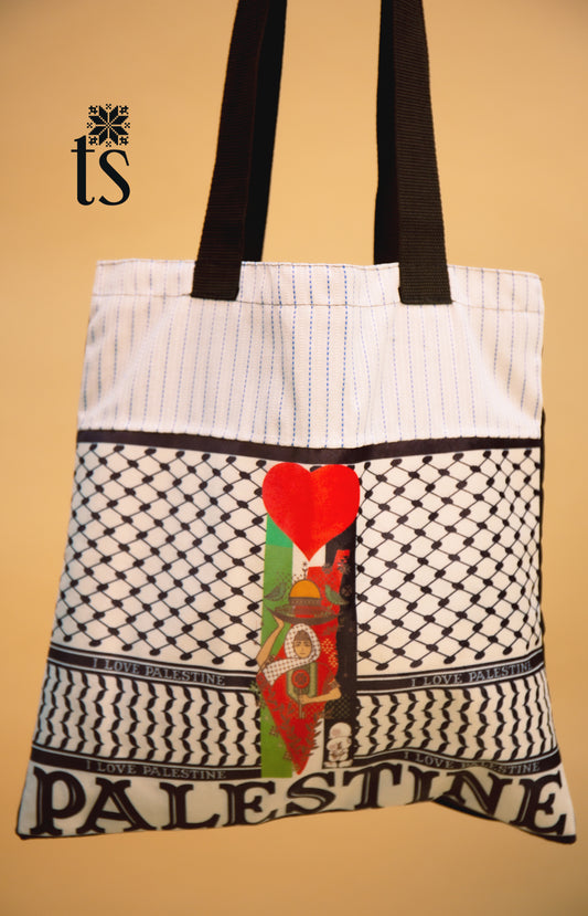 I Love Palestine Tote Bag